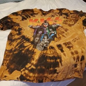 KISS reverse dyed concert t-shirt